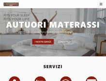 Tablet Screenshot of materassiautuori.it